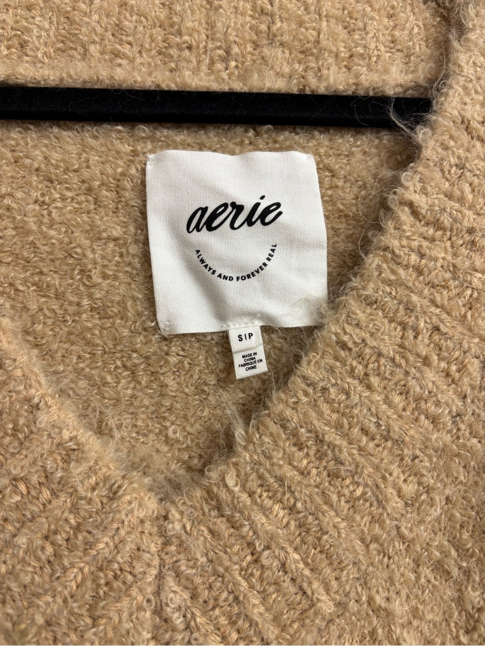 aerie Oversized V-Neck Sweater - Picture 3 of 4